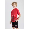 Defacto C0396 Siyah Erkek Çocuk NBA Chicago Bulls Şort