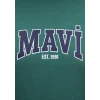 Mavi 1S10372-71918 Mavi Logo Baskılı Yeşil Sweatshirt