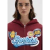 Mavi 1S10469-85493 Garfield Baskılı Bordo Sweatshirt