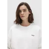 Mavi 1S10490-70057 Mavi Logo Baskılı Ekru Sweatshirt