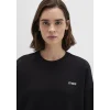 Mavi 1S10490-900 Mavi Logo Baskılı Siyah Sweatshirt