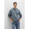Mavi 0S10276-80889 Bisiklet Yaka Mavi Basic Sweatshirt