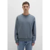 Mavi 0S10276-80889 Bisiklet Yaka Mavi Basic Sweatshirt