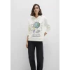 Mavi 1S10468-80194 Rick And Morty Baskılı Ekru Sweatshirt