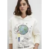 Mavi 1S10468-80194 Rick And Morty Baskılı Ekru Sweatshirt