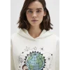 Mavi 1S10468-80194 Rick And Morty Baskılı Ekru Sweatshirt