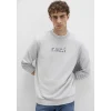 Mavi 0S10402-70075 Mavi Baskılı Gri Sweatshirt