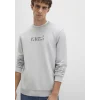 Mavi 0S10402-70075 Mavi Baskılı Gri Sweatshirt