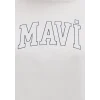 Mavi 1613564-70057 Mavi Logo Baskılı Ekru Tişört