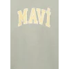 Mavi 6610110-70155 Mavi Logo Baskılı Kapüşonlu Yeşil Sweatshirt