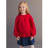 LCW Kids Kırmızı Fisto Detaylı Kız Çocuk Sweatshirt