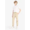 Defacto B6713 Bej Erkek Çocuk Lastikli Paça Basic Düz Gabardin Jogger Pantolon