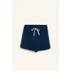 Defacto A6224 İndigo Coool Regular Fit Beli Lastikli Bağcıklı Cepli Kalın Mini Şort