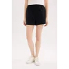 Defacto U3357 Siyah 	Beli Lastikli Cepli Düz Paça Şort