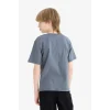Defacto D9276 Antrasit Erkek Çocuk Bisiklet Yaka Baskılı Kısa Kollu Tişört