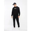 XSIDE Siyah Uzun Kollu Baskılı Erkek Hoodie