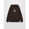 XSIDE Kahverengi Uzun Kollu Baskılı Erkek Kalın Hoodie
