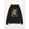 XSIDE Siyah Uzun Kollu Baskılı Erkek Kalın Hoodie