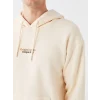 XSIDE Ekru Uzun Kollu Baskılı Erkek Kalın Hoodie