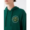 XSIDE Yeşil Uzun Kollu Baskılı Erkek Hoodie