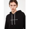 XSIDE Siyah Uzun Kollu Baskılı Erkek Hoodie