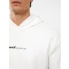 XSIDE Beyaz Uzun Kollu Baskılı Erkek Kalın Hoodie
