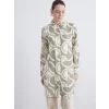 LCWAIKIKI Classic Yeşil Desenli Kadın Gömlek Tunik
