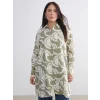 LCWAIKIKI Classic Yeşil Desenli Kadın Gömlek Tunik
