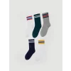 LCW Kids Karışık Çizgili Erkek Çocuk Soket Çorap 5li