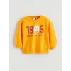 LCW baby Turuncu Galatasaray Lisanslı Erkek Bebek Sweatshirt ve Eşofman Altı