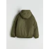 LCW Kids Haki Kapüşonlu Erkek Çocuk Şişme Mont