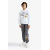 Defacto F4085A8WT34 Beyaz Erkek Çocuk NBA Los Angeles Lakers Kapüşonlu Sweatshirt