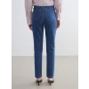 LCW Modest İndigo Mom Fit Kadın Jean Pantolon