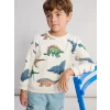 LCW Kids Karışık Dinazor Baskılı Erkek Çocuk Kalın Sweatshirt