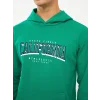 XSIDE Yeşil Uzun Kollu Baskılı Erkek Hoodie