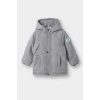 Defacto E9801A5GR89 Gri Erkek Bebek Su Geçirmez Kapüşonlu Fermuarlı Çıtçıtlı Mont