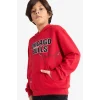 Defacto F4087A8RD62 Kırmızı Erkek Çocuk NBA Chicago Bulls Kapüşonlu Sweatshirt
