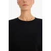 Defacto F9628AXBK81 Siyah Oversize Geniş Kalıp Bisiklet Yaka Basic Düz Kalın Sweatshirt