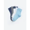 LCW baby Mavi Basic Erkek Bebek Soket Çorap 5li