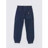 LCW Kids İndigo Beli Ayarlanabilir Lastikli Erkek Çocuk Jean Pantolon