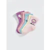 LCW baby Pembe Baskılı Kız Bebek Soket Çorap 7li