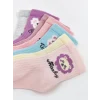LCW baby Pembe Baskılı Kız Bebek Soket Çorap 7li