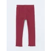 LCW Kids Pembe Beli Lastikli Kız Çocuk Basic Tayt
