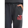 Defacto F4089A8AR31 Antrasit Erkek Çocuk NBA Chicago Bulls Beli Lastikli Jogger Eşofman Altı