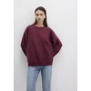 Mavi 1610198-70415 Bisiklet Yaka Bordo Basic Sweatshirt