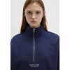 Mavi 1S10501-80729 Yarı Fermuarlı Sırt Baskılı Lacivert Sweatshirt