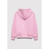 Mavi 7610035-70973 Mavi Logo Baskılı Kapüşonlu Pembe Sweatshirt