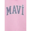 Mavi 7610035-70973 Mavi Logo Baskılı Kapüşonlu Pembe Sweatshirt