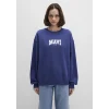Mavi 1S10372-70498 Mavi Logo Baskılı Lacivert Sweatshirt