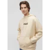 Mavi 0610960-70003 Mavi Logo Baskılı Kapüşonlu Bej Sweatshirt
